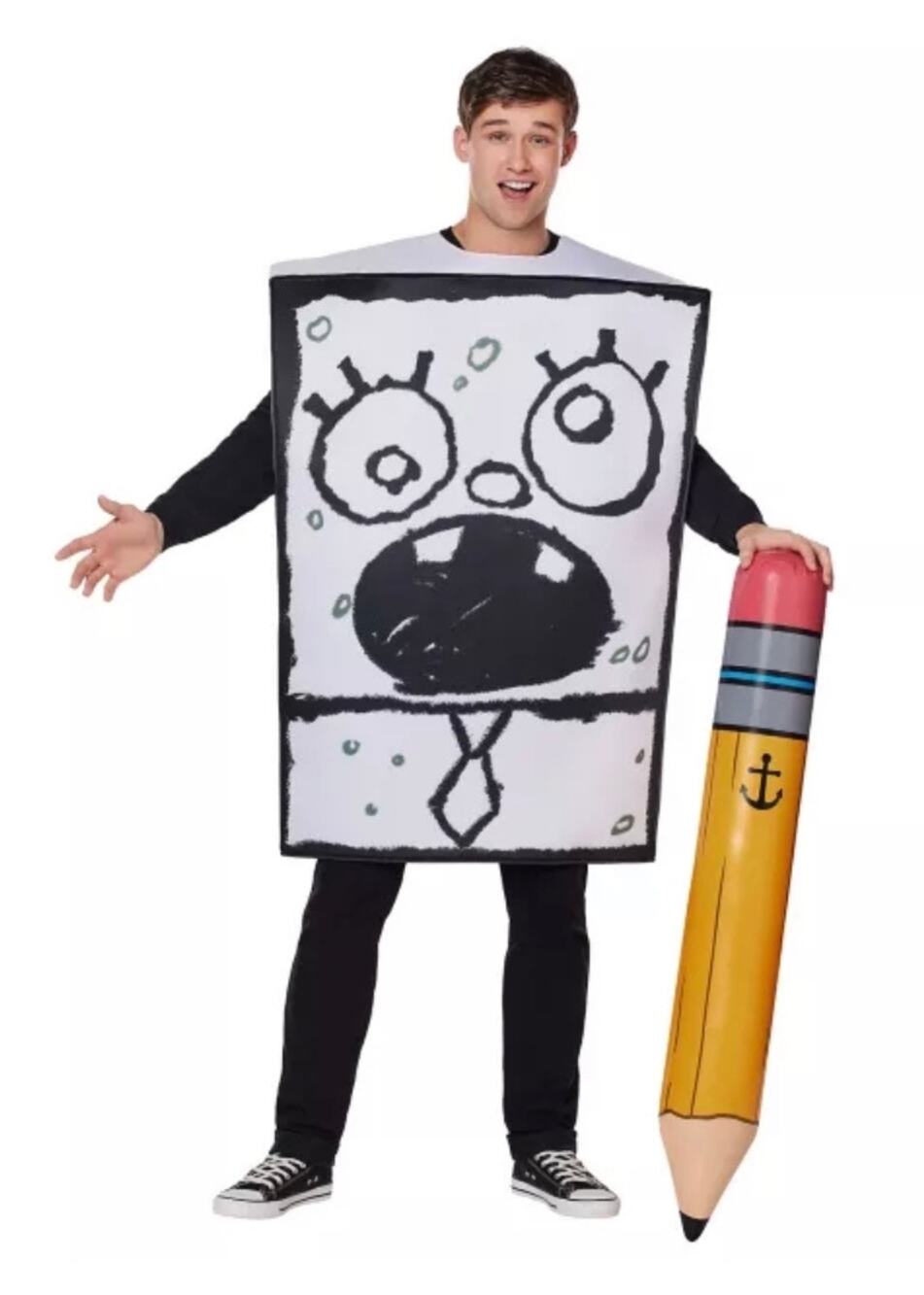 NWT! ADULT DOODLEBOB SPONGEBOB COSTUME - ONE SIZE